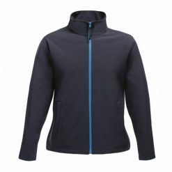 Kurtka Softshellowa Damska Do Druku. Niebieskie kurtki sportowe Regatta, xl, bez wzorów, z softshellu, bez kaptura, trekkingowe. Za 98.99 zł.