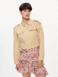Pepe Jeans Kurtka przejściowa Samantha PL402363 Beżowy Regular Fit. Brązowe kurtki Pepe Jeans, l, bez wzorów, z bawełny, bez kaptura. Za 359.99 zł.