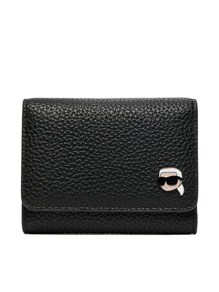 KARL LAGERFELD Portfel A4W32003 Czarny. Czarne portfele KARL LAGERFELD, bez wzorów, ze skóry. Za 419.99 zł.