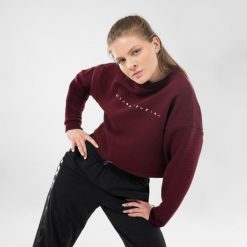 Bluza do tańca urban dance damska Starever crop. Fioletowe bluzy STAREVER, xs, bez wzorów, z bawełny, bez kaptura. W wyprzedaży za 69.99 zł.