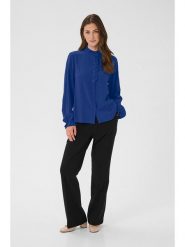 Cream Bluzka w kolorze niebieskim rozmiar: 42. Niebieskie bluzki Cream, bez wzorów, z wiskozy, bez kołnierzyka, bez ramiączek. Za 124.95 zł.