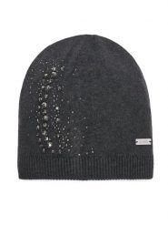 Guess Czapka AW5634 POL01 Szary. Szare czapki Guess, z aplikacjami. Za 154.99 zł.