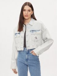 Calvin Klein Jeans Kurtka jeansowa J20J222874 Niebieski Oversize. Niebieskie kurtki Calvin Klein Jeans, xl, bez wzorów, z bawełny, bez kaptura. Za 379.99 zł.