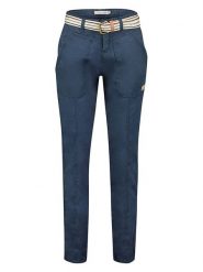 Geographical Norway Spodnie "Prioria" w kolorze granatowym rozmiar: XL. Niebieskie spodnie materiałowe Geographical Norway, na co dzień, xl, bez wzorów, z bawełny. Za 115.45 zł.