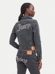 Juicy Couture Kurtka jeansowa JCDIJ126957 Szary Regular Fit. Szare kurtki Juicy Couture, xl, bez wzorów, z jeansu, bez kaptura. Za 549.99 zł.