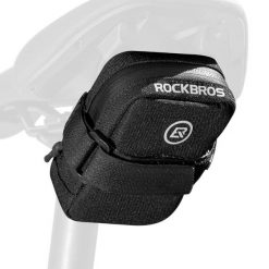Torba rowerowa pod siodełko narzędziowa Rockbros F006. Czarne torebki klasyczne ROCKBROS, bez wzorów, bez dodatków. Za 59.99 zł.
