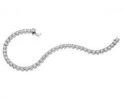 Bransoletka z białego złota z brylantami - 18 cm - 1,10 ct - próba 585. Białe bransoletki Apart, z brylantem, złote. Za 25,990.00 zł.