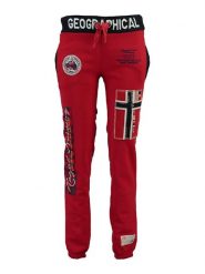 Geographical Norway Spodnie dresowe "Myer" w kolorze czerwonym rozmiar: L. Czerwone spodnie dresowe Geographical Norway, l, bez wzorów, z dresówki. Za 105.38 zł.