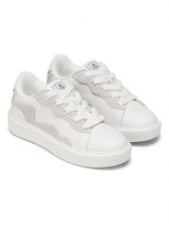 Marc O´Polo Skórzane sneakersy w kolorze białym rozmiar: 40. Białe trampki bez wzorów, z materiału, bez zapięcia. Za 307.46 zł.