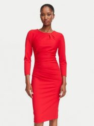 Rinascimento Sukienka koktajlowa CFC0131064003 Czerwony Slim Fit. Czerwone sukienki Rinascimento, xs, bez wzorów, z syntetyku, wizytowe, bez kołnierzyka, bez ramiączek. Za 529.99 zł.