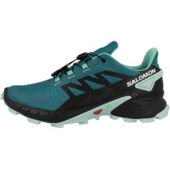 Buty do biegania damskie Salomon Supercross 4. Niebieskie obuwie sportowe Salomon, z gumy, bez zapięcia, do biegania. Za 683.00 zł.