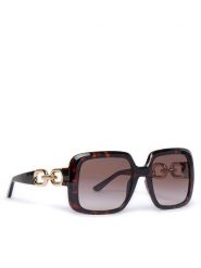 Guess Okulary przeciwsłoneczne GU00161 Brązowy. Brązowe okulary przeciwsłoneczne Guess, z aplikacjami, z tworzywa sztucznego. Za 679.99 zł.