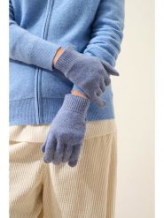 Perfect Cashmere Kaszmirowe rękawiczki "Yann" w kolorze błękitnym rozmiar: onesize. Niebieskie rękawiczki Perfect Cashmere, bez wzorów, z kaszmiru. Za 148.26 zł.