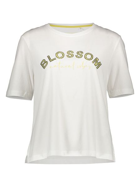 Gerry Weber Koszulka w kolorze kremowym rozmiar: 42. Brązowe bluzki Gerry Weber, bez wzorów, z bawełny, bez kołnierzyka, bez ramiączek. Za 74.28 zł.