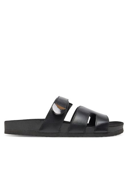 Lasocki Klapki CEO-GRD-22010-02 Czarny. Czarne klapki Lasocki, bez wzorów, ze skóry, bez obcasa. Za 139.99 zł.