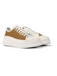 Camper Skórzane sneakersy w kolorze jasnobrązowo-beżowo-błękitnym rozmiar: 36. Brązowe trampki Camper, bez wzorów, bez zapięcia. Za 369.95 zł.
