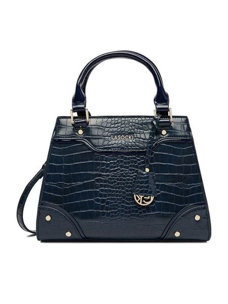 Lasocki Torebka CEO-LSK-M-005-09 Granatowy. Niebieskie torebki klasyczne Lasocki, bez wzorów, z materiału, bez dodatków. Za 179.99 zł.