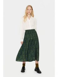 SAINT TROPEZ Bluzka "Alba" w kolorze kremowym rozmiar: XXL. Brązowe bluzki Saint Tropez, xxl, bez wzorów, z wiskozy, bez kołnierzyka, bez ramiączek. Za 82.99 zł.