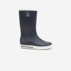 Kalosze żeglarskie Tribord 500 z kauczuku. Niebieskie kalosze TRIBORD, bez wzorów, z kauczuku. Za 219.99 zł.
