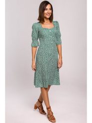 Stylove Sukienka w kolorze zielonym rozmiar: XL. Zielone sukienki Stylove, xl, bez wzorów, bez kołnierzyka, bez ramiączek, midi. Za 180.49 zł.