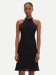 Guess Sukienka koktajlowa W5YK0C KCS90 Czarny Classic Fit. Czarne sukienki Guess, s, z aplikacjami, z bawełny, wizytowe, bez kołnierzyka, bez ramiączek. Za 659.99 zł.
