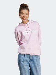 Adidas Bluza Essentials Linear Hoodie IL3343 Różowy Regular Fit. Czerwone bluzy Adidas, xs, bez wzorów, z bawełny, bez kaptura. Za 159.99 zł.