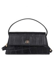 Bellicci Skórzana torebka "Vicky" w kolorze czarnym - 22 x 18 x 6 cm rozmiar: onesize. Czarne torby na ramię Bellicci, bez wzorów, z materiału, przez ramię, bez dodatków. Za 218.57 zł.