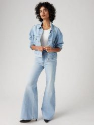 Levi's Dżinsy "Ribcage" - Flared fit - w kolorze błękitnym rozmiar: W30/L32. Niebieskie jeansy Levi's®, l, z aplikacjami, z podwyższonym stanem. Za 289.95 zł.