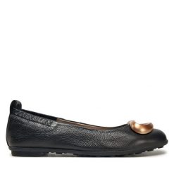 Baleriny Hispanitas. Czarne baleriny Hispanitas, bez wzorów, bez obcasa. Za 359.99 zł.