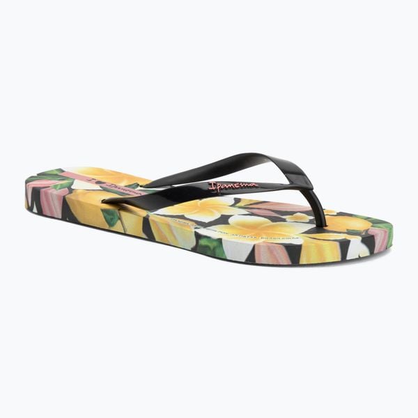 Japonki damskie Ipanema Arte. Żółte klapki Ipanema, bez wzorów, z materiału, bez obcasa. Za 119.99 zł.