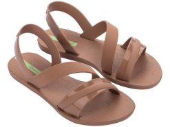 Buty sandały damskie Ipanema Vibrant Sandal Fem. Brązowe sandały Ipanema, bez wzorów, z materiału, bez obcasa, bez zapięcia. Za 139.00 zł.