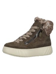 Ara Shoes Skórzane sneakersy w kolorze brązowym rozmiar: 36,5. Brązowe trampki Ara Shoes, bez wzorów, z materiału, za kostkę, bez zapięcia. Za 184.46 zł.