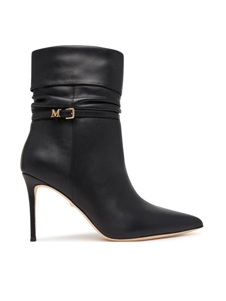 Marciano Guess Botki G6BZ29 L0228 Czarny. Czarne botki Marciano Guess, z aplikacjami, ze skóry, bez obcasa, na szpilce, bez zapięcia. Za 1,649.00 zł.