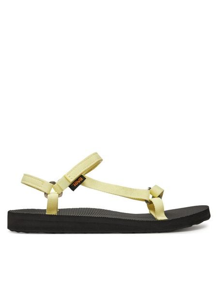 Teva Sandały Original Universal Slim 1150110 Żółty. Żółte sandały Teva, bez wzorów, z materiału, bez obcasa, bez zapięcia. Za 299.99 zł.