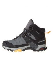 SALOMON Buty turystyczne "X Ultra 4 Mid Winter" w kolorze szaro-czarnym rozmiar: 40. Czarne trekkingi Salomon, z materiału, outdoorowe. Za 409.45 zł.