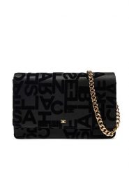 Elisabetta Franchi Torebka BS-22A-46E2-V280 Czarny. Czarne torebki klasyczne Elisabetta Franchi, bez wzorów, z materiału, bez dodatków. Za 789.99 zł.