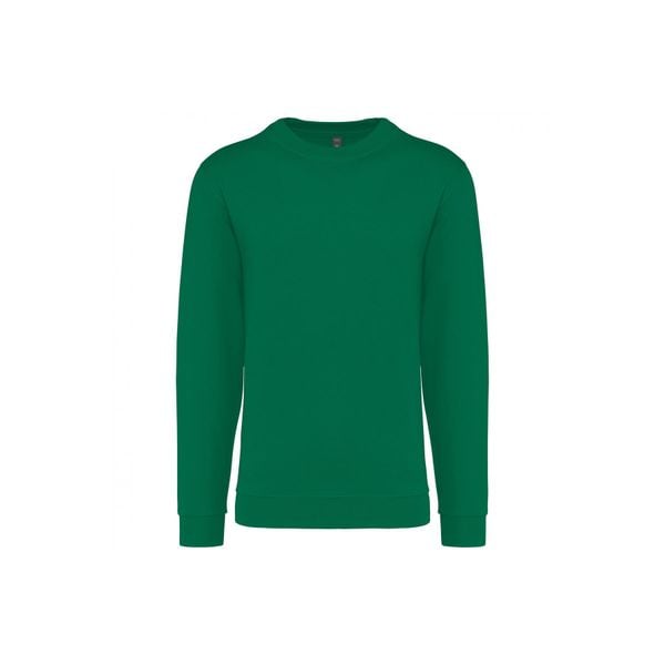 Bluza z okrągłym dekoltem Kariban. Zielone bluzy KARIBAN, l, bez wzorów, z bawełny, bez kaptura. Za 123.50 zł.