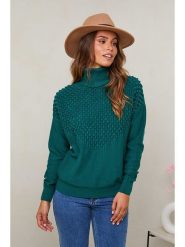 Soft Cashmere Golf w kolorze morskim rozmiar: 38/40. Niebieskie golfy Soft Cashmere, bez wzorów, bez ramiączek. Za 120.93 zł.