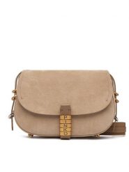 PINKO Torebka Saddle Mini PE PLTT 103831 A29N Beżowy. Brązowe listonoszki Pinko, bez wzorów, ze skóry, bez dodatków. Za 1,249.00 zł.