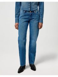 Wrangler Jeansy Low Rise Cowboy Niebieski Straight Leg. Niebieskie jeansy Wrangler, bez wzorów. Za 399.00 zł.