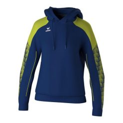 Bluza damska z kapturem Erima Evo Star. Niebieskie bluzy sportowe Erima, na zimę, bez wzorów, z materiału, z kapturem. Za 242.00 zł.