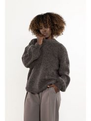 Awama Sweter w kolorze antracytowym rozmiar: L/XL. Czarne swetry Awama, l, bez wzorów, z wełny, bez ramiączek. Za 289.99 zł.