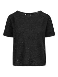 Sublevel Bluzka w kolorze czarnym rozmiar: M/L. Czarne bluzki Sublevel, l, bez wzorów, z bawełny, bez kołnierzyka, bez ramiączek. Za 97.28 zł.