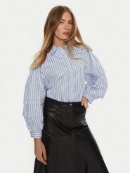 Munthe Koszula Trudie 243102824334 Niebieski Relaxed Fit. Niebieskie koszule Munthe, bez wzorów, z syntetyku, bez kołnierzyka, bez ramiączek. Za 459.99 zł.