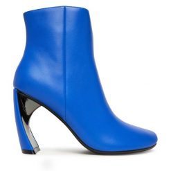 Botki United Nude. Niebieskie botki United Nude, bez wzorów, bez obcasa, na słupku, bez zapięcia. Za 1,449.00 zł.