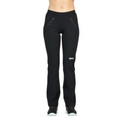 Długie legginsy damskie 8406 czarne - boot cut. Czarne legginsy m, bez wzorów, z elastanu, długie. Za 248.35 zł.