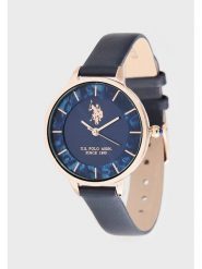 U.S. Polo Assn. Zegarek kwarcowy w kolorze różowozłoto-granatowym rozmiar: onesize. Niebieskie, analogowe zegarki U.S. Polo Assn., metalowe. Za 198.45 zł.