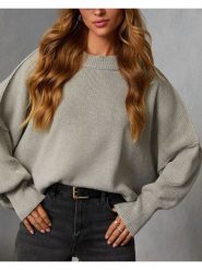 Milan Kiss Sweter w kolorze szarym rozmiar: XL. Szare swetry Milan Kiss, xl, bez wzorów, bez ramiączek. Za 152.99 zł.