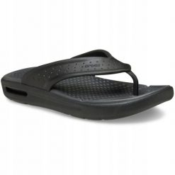 Japonki Dla Dorosłych Crocs In Motion Flip. Czarne klapki Crocs, bez wzorów, z materiału, bez obcasa. Za 239.99 zł.