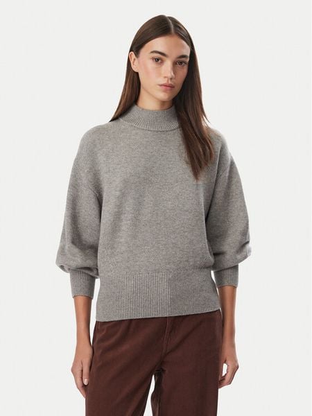HUGO Sweter Sorellenio 50569389 Szary Relaxed Fit. Szare swetry Hugo, xl, bez wzorów, z wełny, bez ramiączek. Za 799.99 zł.